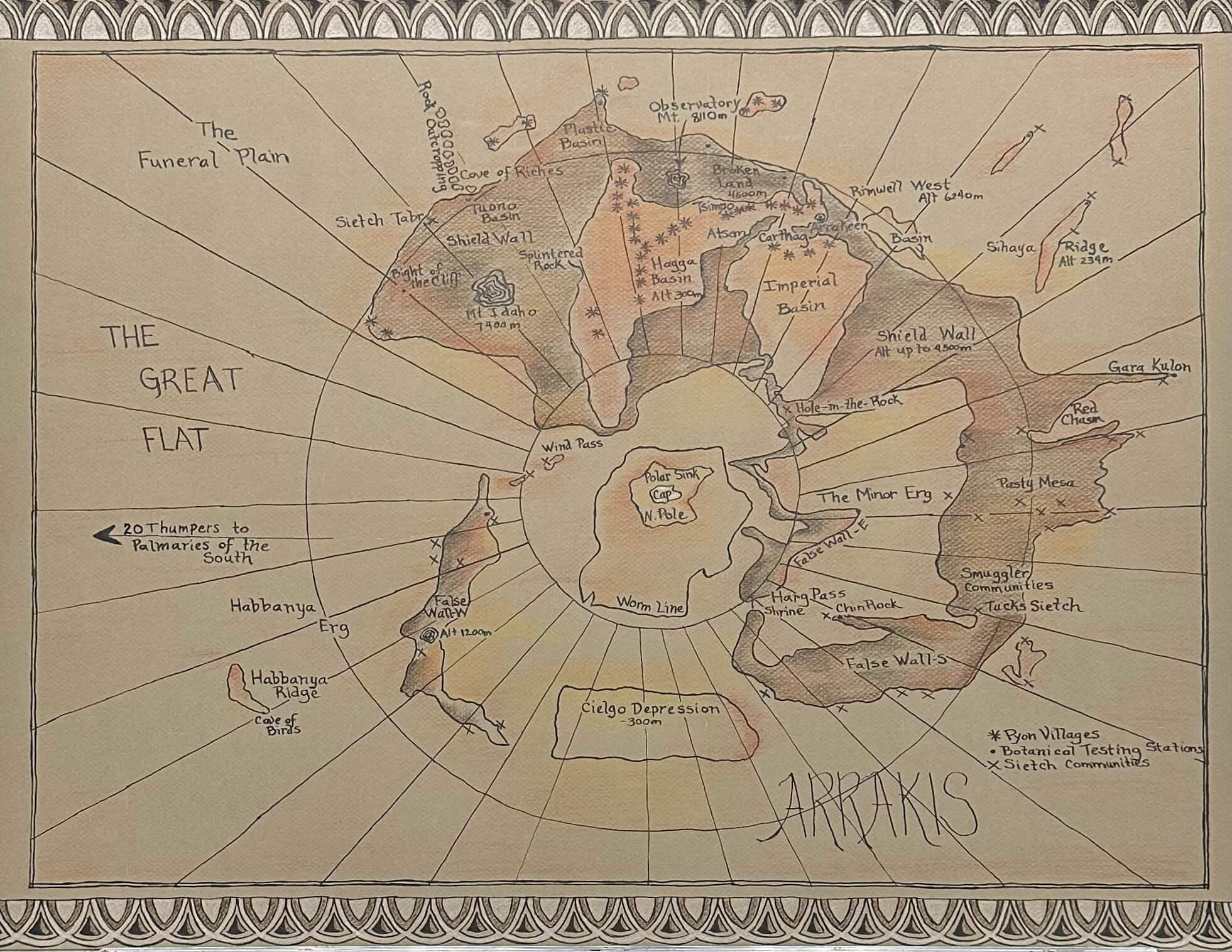 Map of Arrakis